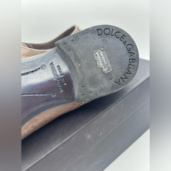 Dolce & Gabbana Men’s Derby Canguro Lucido Business Shoes US Size 8  UK 7 IT 40 - Picture 3 of 16